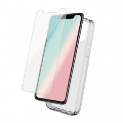 Pack protection coque transparente+verre trempé pour iPhone 11