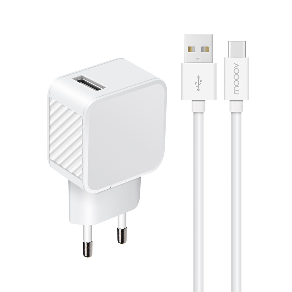 Prise Secteur USB (Charge Rapide) 3A - Blanc