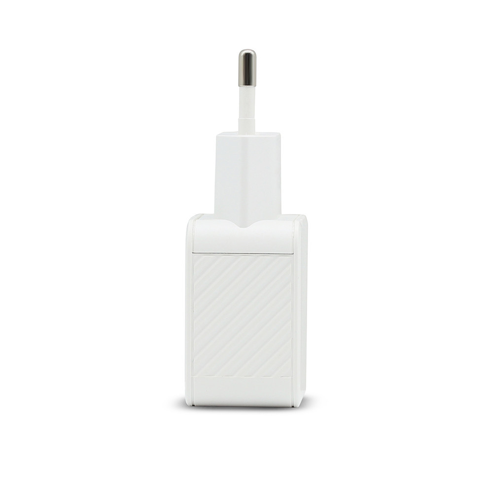 Chargeur secteur SWISSTEN Double USB 3A avec Smart IC Slim - Blanc