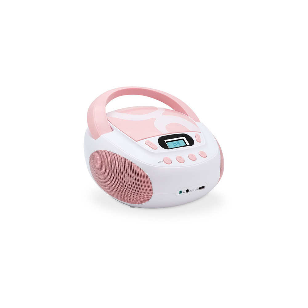 Lecteur Cd Mp3 Enfant Avec Port Usb - Blanc Et Vert - Radio CD-K7 BUT