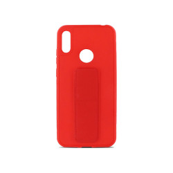 Coque semi-rigide magnétique avec support pour Huawei Y6 2019 / Y6s / Honor 8A - rouge