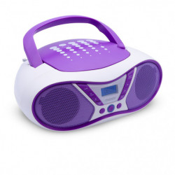 Lecteur CD Pop Purple avec radio FM et port USB