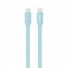 Câble USB-C / USB-C plat 1 m - bleu céladon