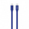 Câble USB-C / USB-C plat 1 m - bleu nuit