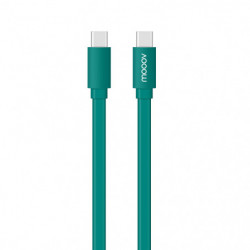 Câble USB-C / USB-C plat 1 m - vert quetzal