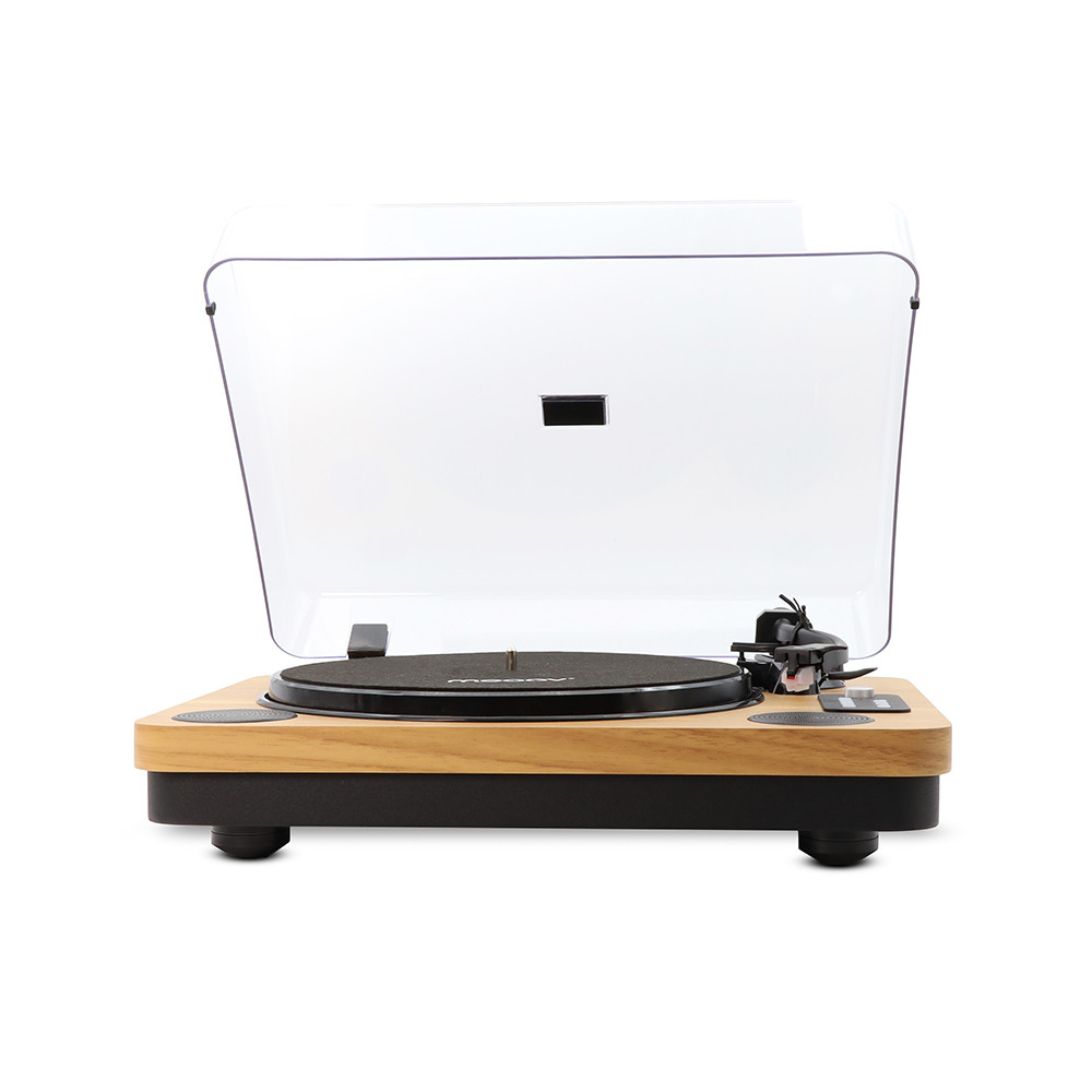 Platine vinyle Bluetooth effet bois 33/45/78 tours avec HP intégrés