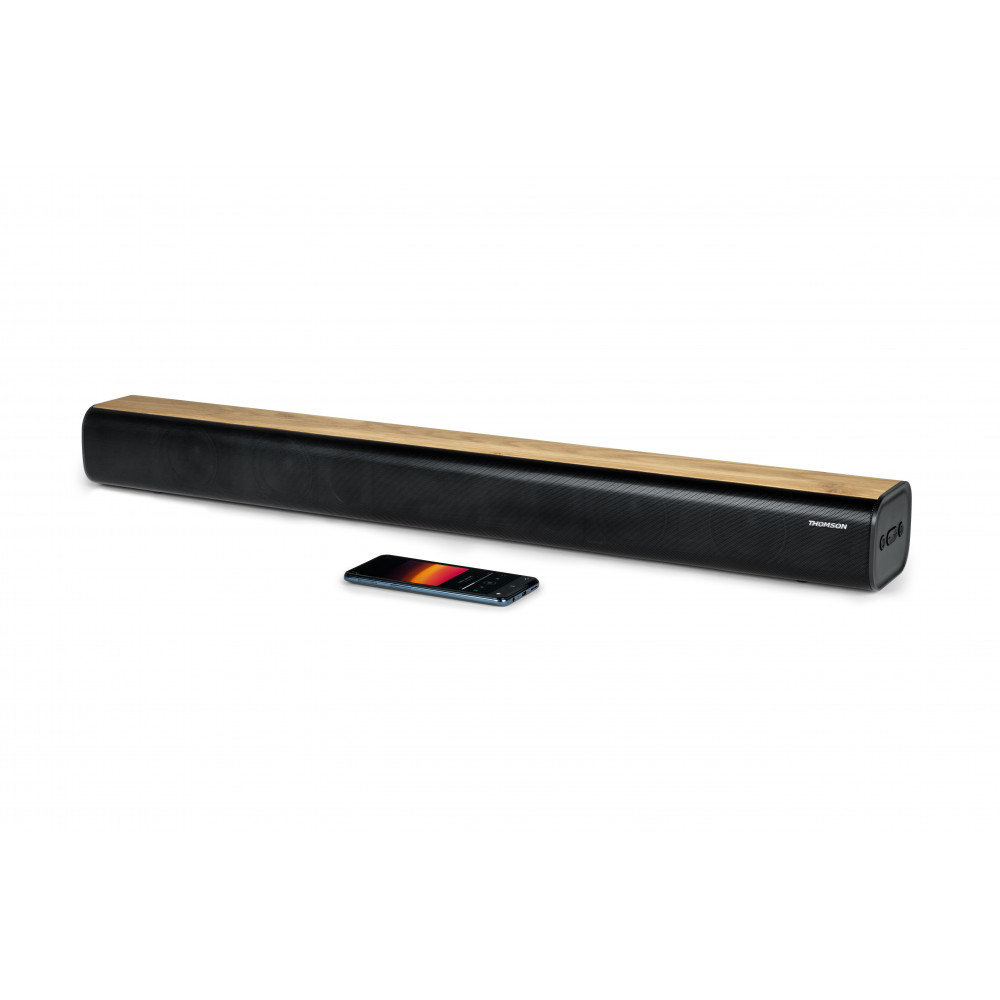 Barre De Son Bluetooth 20 W – Portable, Connexion Filaire/sans Fil | Compatible TV, Design Compact, Home Cinéma, 12h Autonomie