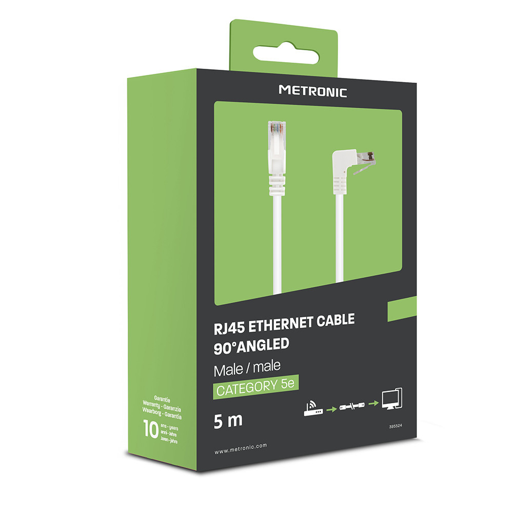 Câble Ethernet réseau 5m UTP catégorie 5e bleu - Cablematic