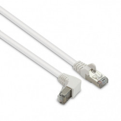 Câble Ethernet RJ45 CAT 6a mâle/mâle coudé - FTP 1,5 m