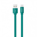 Câble USB-C /USB-A plat 1 m - vert quetzal