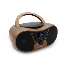 Lecteur CD Copper & Black avec radio FM, port USB, fonctions sleep et ID3