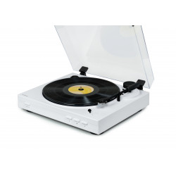 Platine vinyle automatique Entrainement par courroie - Blanc