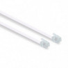 Câble téléphonique RJ11 mâle/mâle 15 m