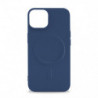 Coque semi-rigide compatible MagSafe pour iPhone 15 Pro Max - Bleu foncé