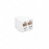 Raccord RJ11 fem/ RJ11+RJ45 fem