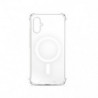 Coque semi-rigide compatible MagSafe pour iPhone 16 - transparente