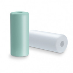 Recharge de 2 rouleaux de papier photo 100% recyclé - vert et blanc