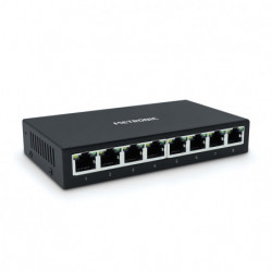 Switch RJ45 8 ports - Gigabit Ethernet - noir