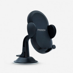 Support de téléphone 2-en-1 pare-brise et ventilation - 100% plastique recyclé - noir