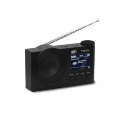 Radio numérique DAB+, FM, Bluetooth et réveil - noire
