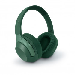Casque audio sans fil ANC à réduction de bruit active - 100% Plastique recyclé vert