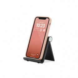 Support de téléphone de bureau pliable - 100% plastique recyclé - noir