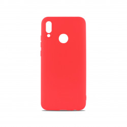 Coque semi-rigide soft pour Huawei P Smart 2019 - rouge