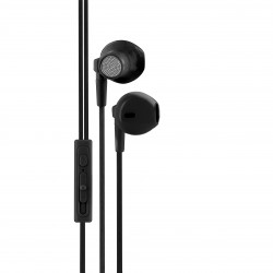 Ecouteurs intra auriculaire avec micro 1,2 m - noir