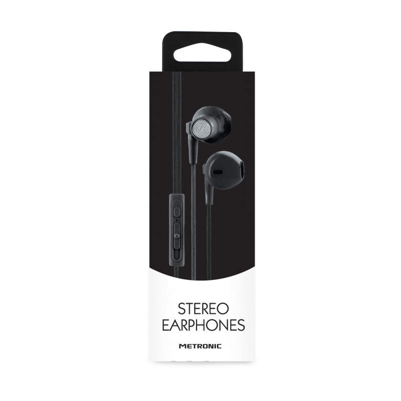 Metronic 471004 - Ecouteurs intra auriculaire avec micro et cordon