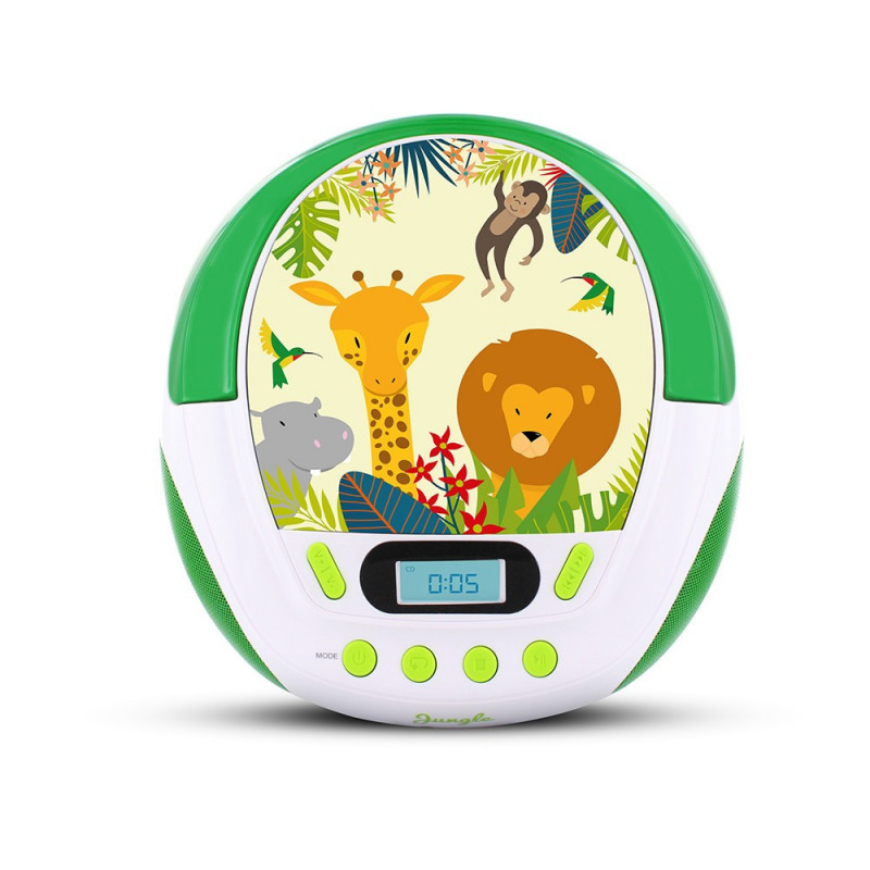 Lecteur CD MP3 enfant avec port USB GULLI - blanc et vert - 477108