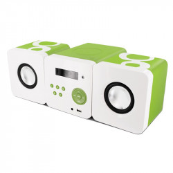 Micro-chaîne MP3 12 W avec port USB, FM, prise casque