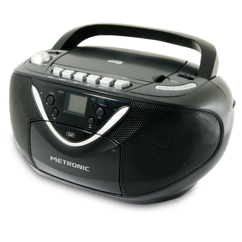 Lecteur CD/Cassette portable avec radio AM/FM