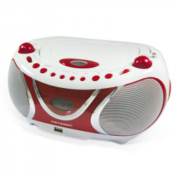 Metronic 477170 - Lecteur CD MP3 Ocean enfant avec port USB - Blanc et bleu  - Radio & radio réveil - LDLC