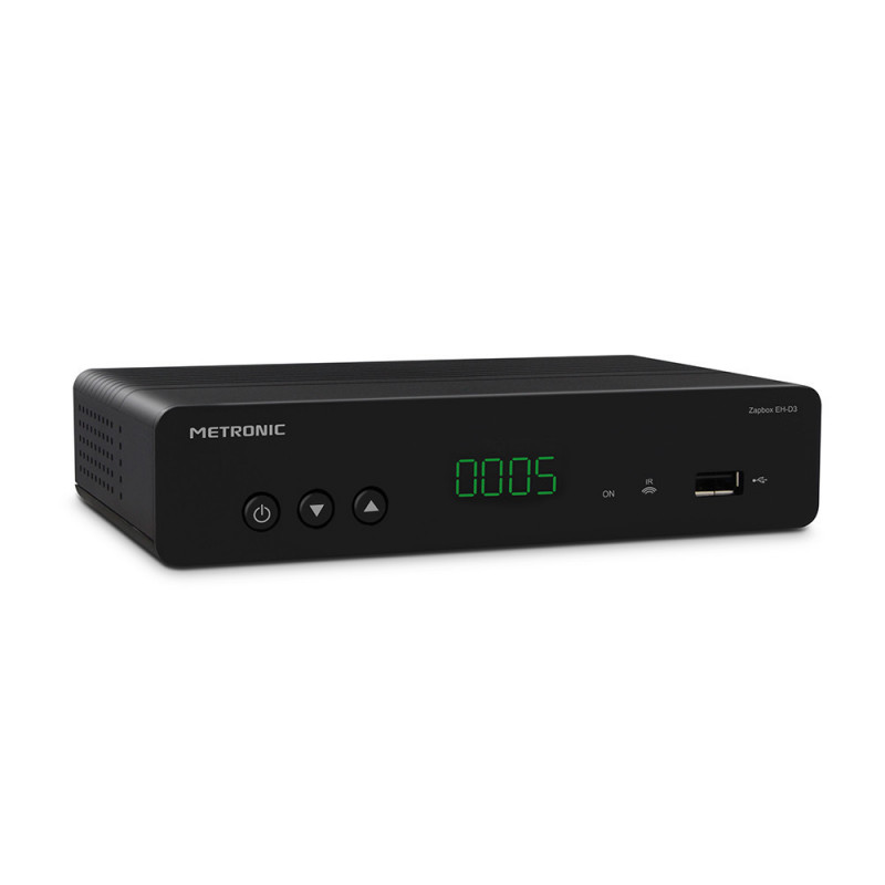 Décodeur TNT Zapbox EHD3 HEVC double tuner noir