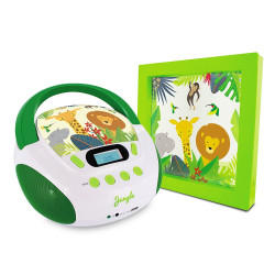 Ensemble Jungle lecteur CD MP3 et cadre lumineux