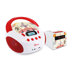 Ensemble audio Circus radio CD et radio réveil veilleuse