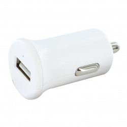 Chargeur allume-cigares 1 USB-A 1 A - blanc