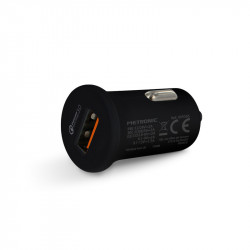 Chargeur allume-cigares 1 USB-A quick charge 3.0 - noir