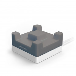 Chargeur secteur 4 USB-A (4 A total) 2.4 A max par port - Smart IC - gris