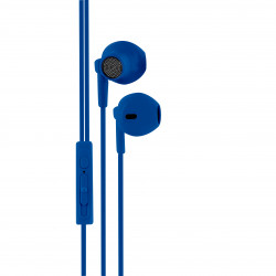 Ecouteurs intra auriculaire avec micro 1,2 m - bleu