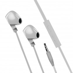 Ecouteurs intra auriculaire avec micro 1,2 m - gris