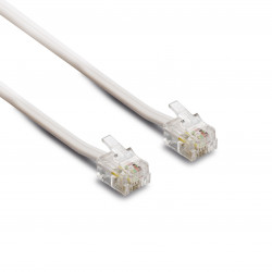 Câble téléphonique RJ11 pour modem, contacts dorés 10 m