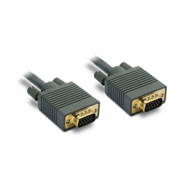 Cable VGA / SVGA macho / macho, 1,80 metros - gris
