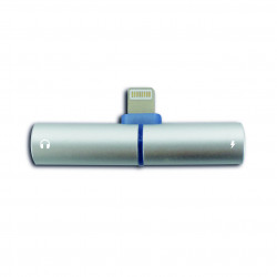 Adattatore Lighting 2 in 1 con jack da 3,5mm - Grigio